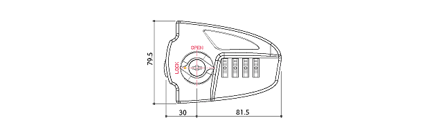 fourwinds - 68413 Combination Lock for Personal Locker